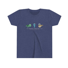 Load image into Gallery viewer, Baby Waves | Trio | Turtle | Seahorse | Puffer fish | Cute | Cartoon | Tee Youth Short Sleeve Tee