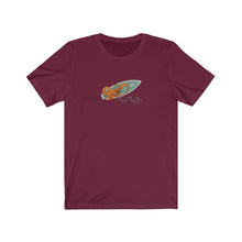 Load image into Gallery viewer, Surfs Up | Octopus | Cute | Cartoon | Whimsical | Unisex - Men & Women's Tee
