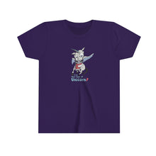 Load image into Gallery viewer, Unicorn | Funny | Whimsical | Tee Youth Short Sleeve Tee