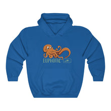 Load image into Gallery viewer, Euphotic Octopus | Ocean | Beach | Oceanography | Waves | Unisex - Men & Women's Tee Unisex Heavy Blend Hooded Sweatshirt | Hoodie