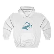 Load image into Gallery viewer, Whale Shark Lovers | Ocean | Blue | Beach | Oceanography | Unisex - Men & Women's Tee Unisex Heavy Blend Hooded Sweatshirt | Hoodie
