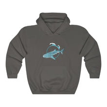 Load image into Gallery viewer, Whale Shark Lovers | Ocean | Blue | Beach | Oceanography | Unisex - Men & Women's Tee Unisex Heavy Blend Hooded Sweatshirt | Hoodie