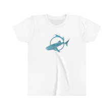 Load image into Gallery viewer, Whale Shark (Blue) Lovers | Ocean  | Beach | Oceanography | Tee Youth Short Sleeve Tee
