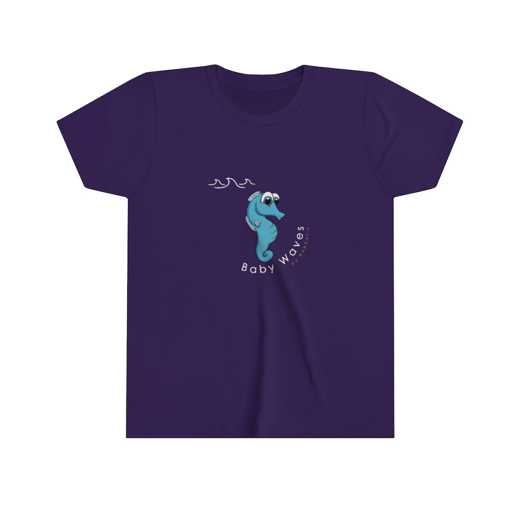 Baby Waves | Seahorse | Cute | Cartoon | Tee Youth Short Sleeve Tee