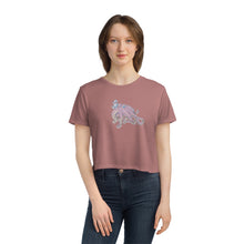 Load image into Gallery viewer, Octopus Lovers | Cartoon | Ocean  | Beach | Oceanography | Women&#39;s Crop top
