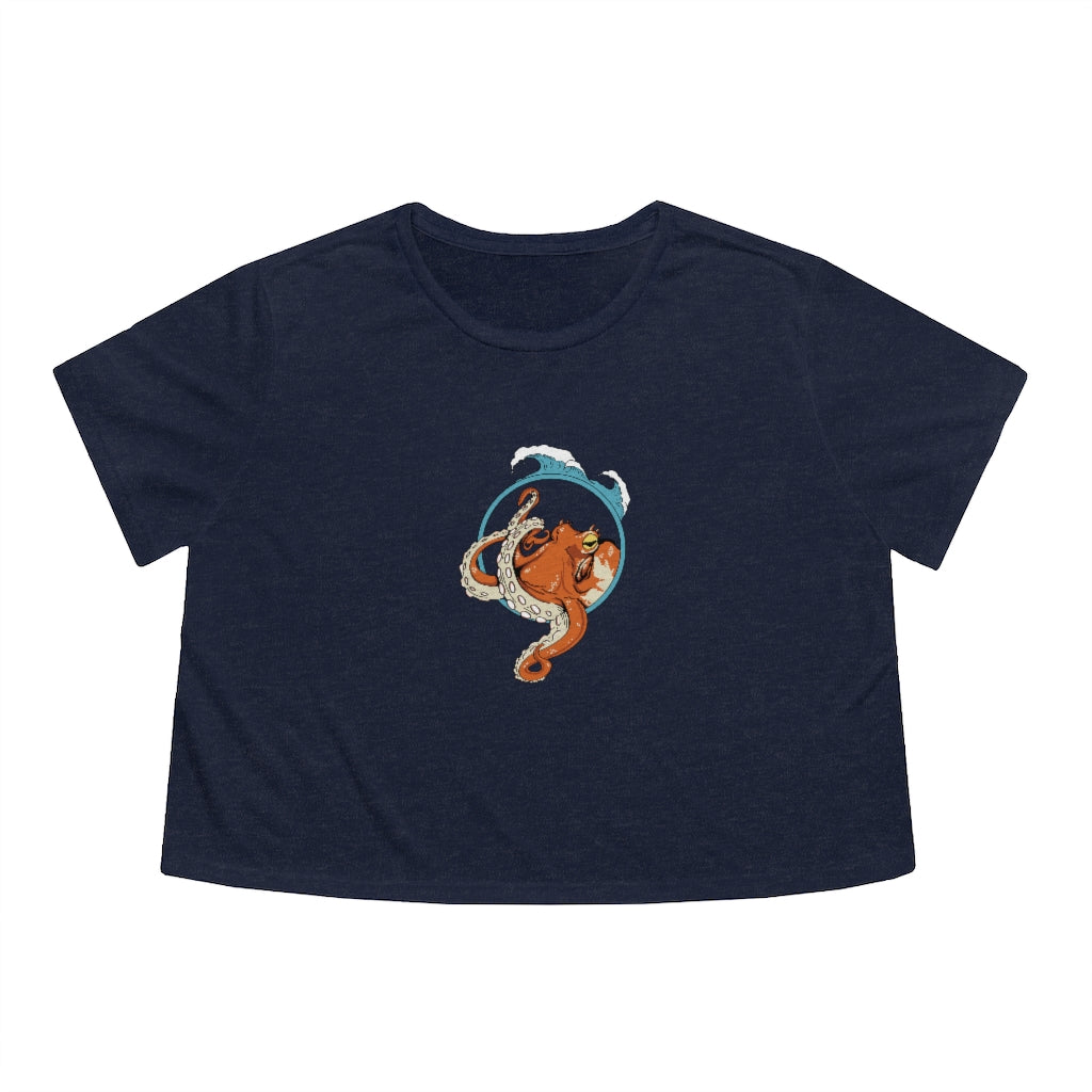 Octopus Lovers | Ocean  | Beach | Oceanography | Women's Crop top