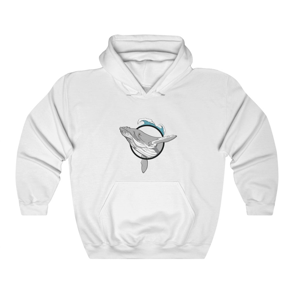 Humpback Whale Lovers | Ocean  | Beach | Oceanography | Unisex - Men & Women's Tee Unisex Heavy Blend Hooded Sweatshirt | Hoodie