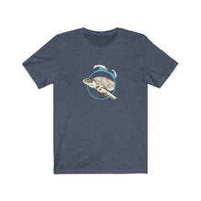 Load image into Gallery viewer, Sea Turtle Lovers | Ocean  | Light Blue Ring | Beach | Oceanography | Unisex - Men &amp; Women&#39;s Tee
