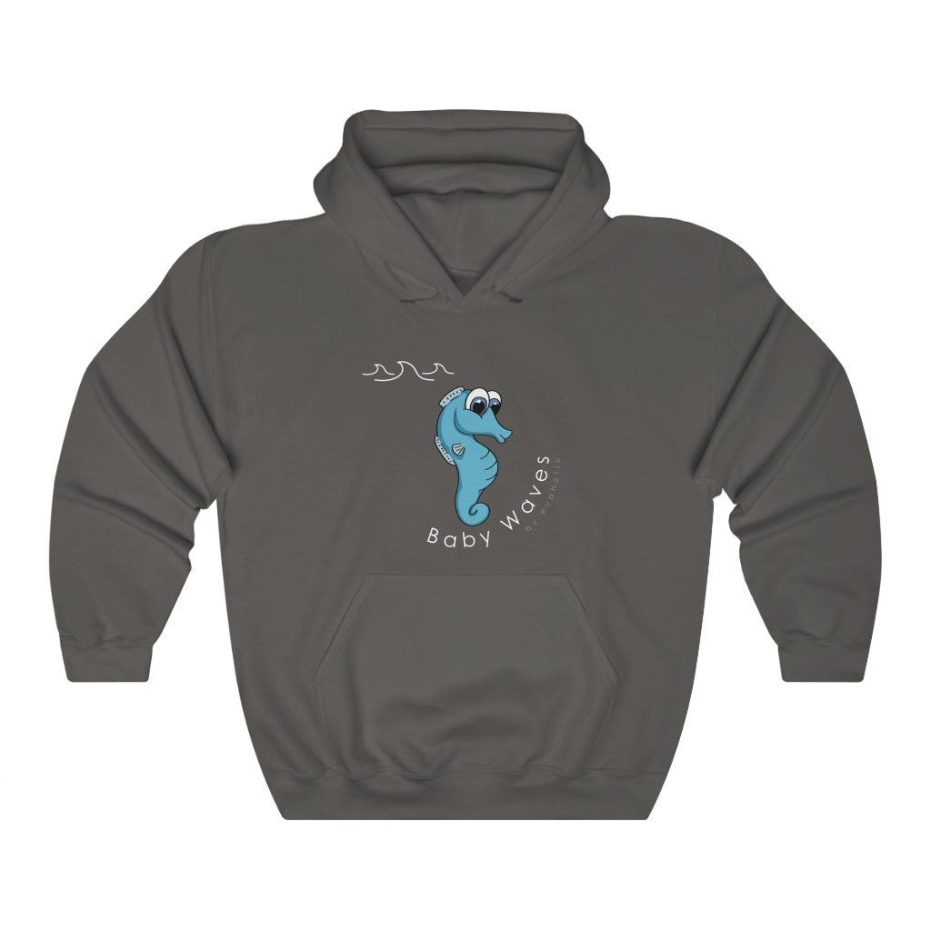 Baby Waves | Ocean  | Beach | Oceanography | Unisex - Men & Women's Tee Unisex Heavy Blend Hooded Sweatshirt | Hoodie