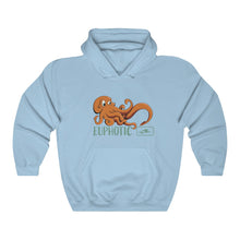 Load image into Gallery viewer, Euphotic Octopus | Ocean  | Beach | Oceanography | Waves | Unisex - Men &amp; Women&#39;s Tee Unisex Heavy Blend Hooded Sweatshirt | Hoodie
