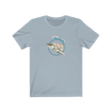 Load image into Gallery viewer, Sea Turtle Lovers | Ocean  | Light Blue Ring | Beach | Oceanography | Unisex - Men &amp; Women&#39;s Tee
