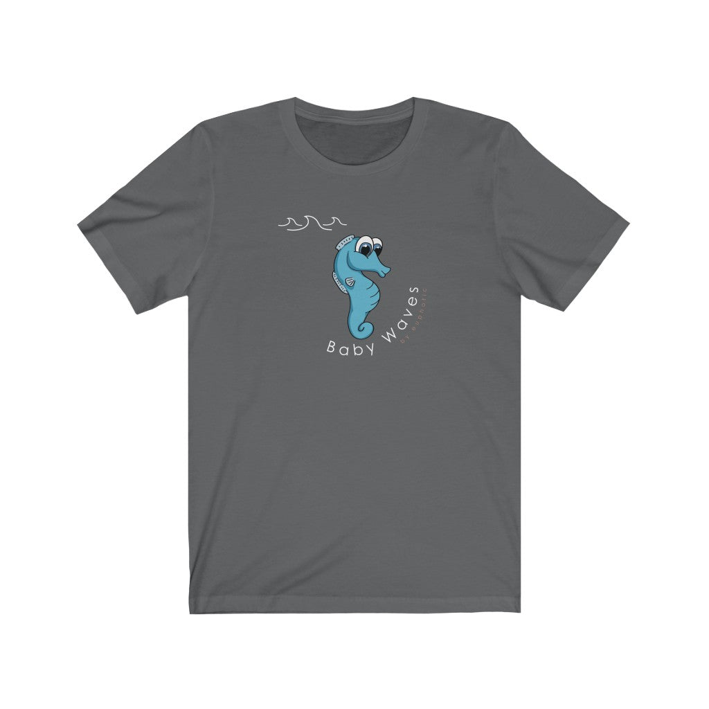 Baby Waves | Sea Horse | Cute | Cartoon | Unisex - Men & Women's Tee