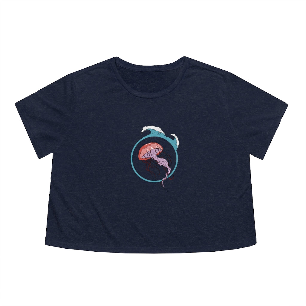 Jellyfish Lovers | Ocean  | Beach | Oceanography | Women's Crop top