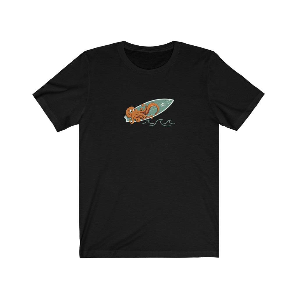 Surfs Up | Octopus | Cute | Cartoon | Whimsical | Unisex - Men & Women's Tee