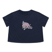 Load image into Gallery viewer, Octopus Lovers | Cartoon | Ocean  | Beach | Oceanography | Women&#39;s Crop top
