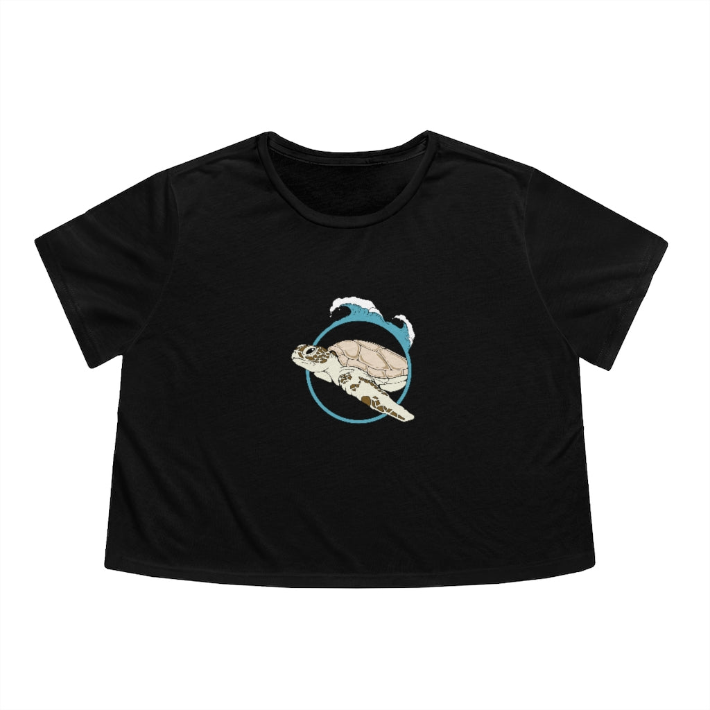 Sea Turtle Lovers | Ocean  | Beach | Oceanography | Women's Crop top