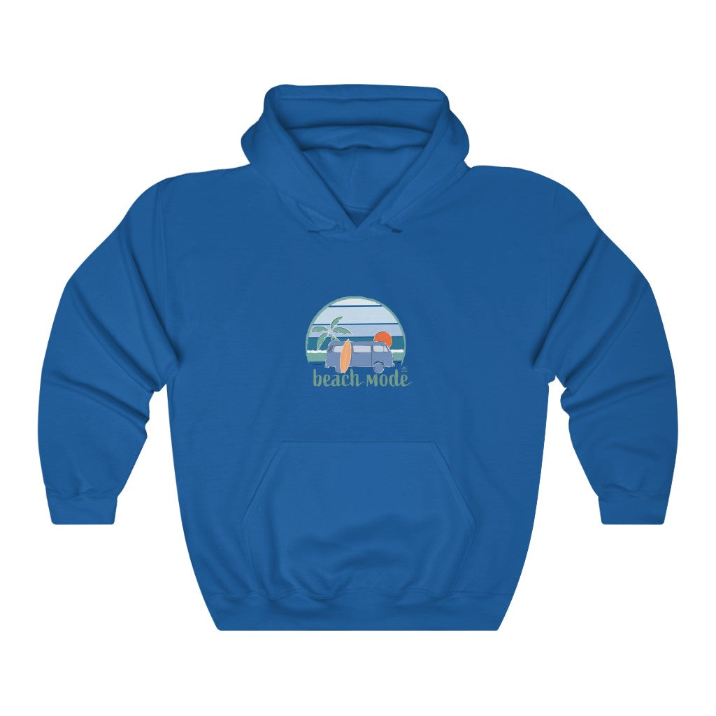 Beach Mode | Ocean  | Beach | Oceanography | Waves | Unisex - Men & Women's Tee Unisex Heavy Blend Hooded Sweatshirt | Hoodie