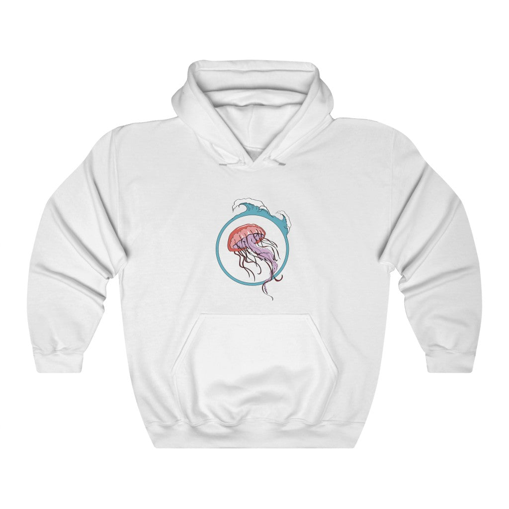 Jellyfish Lovers | Ocean  | Beach | Oceanography | Unisex - Men & Women's Tee Unisex Heavy Blend Hooded Sweatshirt | Hoodie